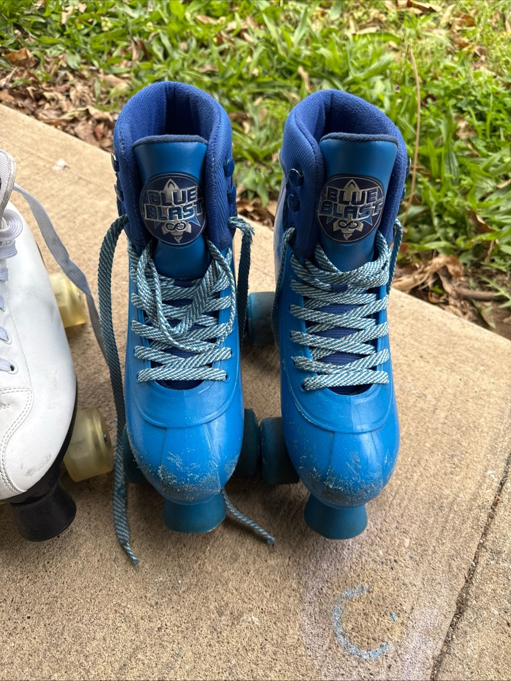 Kids' Blue Roller Skates - Classic Quad Style